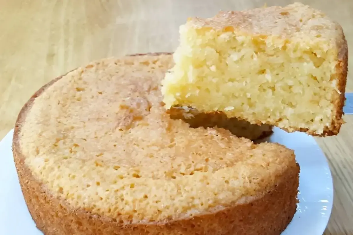 Bolo de coco sem farinha de trigo