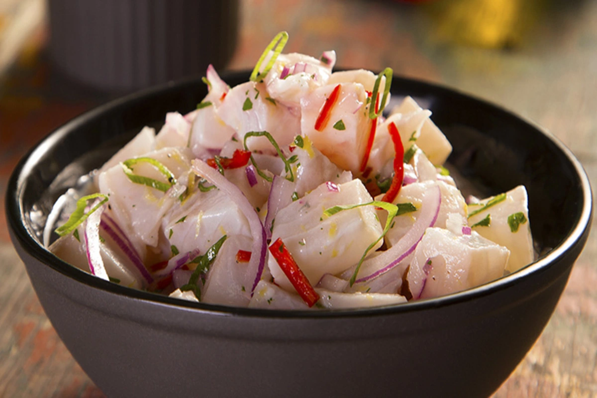 Ceviche de Peixe muito saboroso