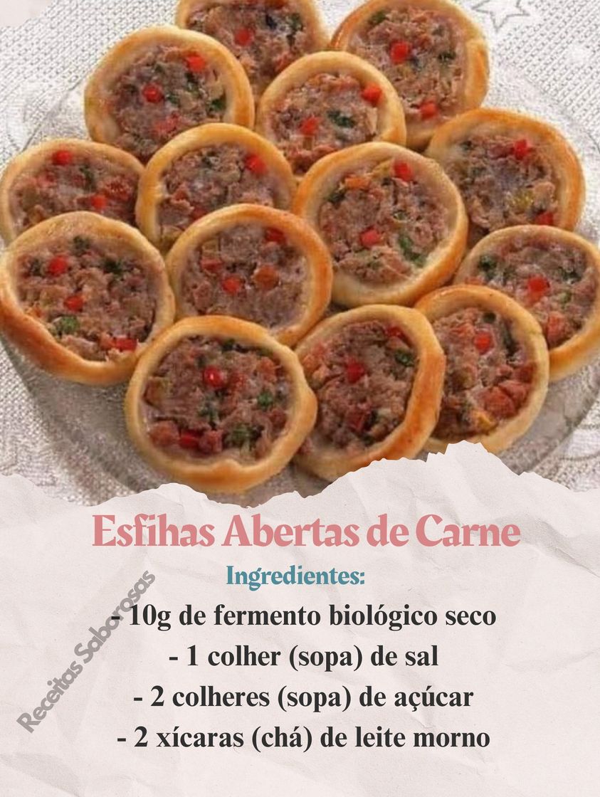 Esfihas Abertas de Carne