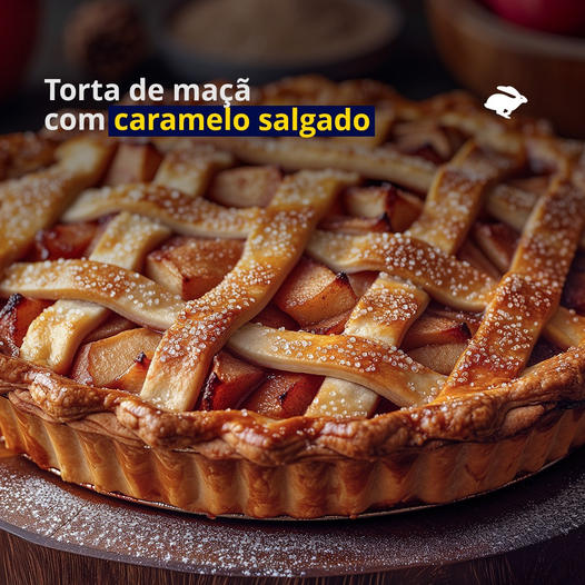 Torta de Maçã com Caramelo Salgado